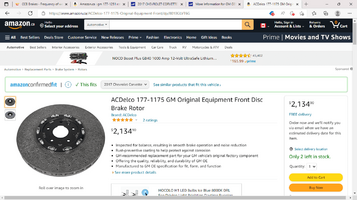 ACDelco 177-1175 GM Original Equipment Front Disc Brake Rotor, Rotors - Amazon Canada and 4 mo...png