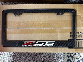 C7 Corvette license plate frame