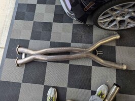 Corsa Double Helix Catless X pipe for  C7