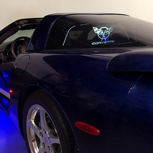 Corvette C5 Coupe Lighting Glow Plate WindRestrictor®