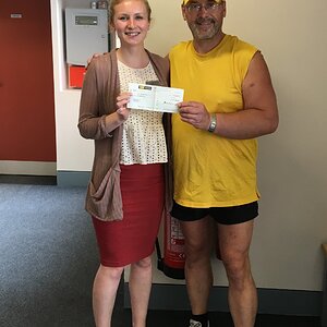 Lucy and donation Bovington 2017.JPG