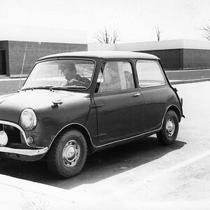 David and Lorne Hull off to check the route. WHCI Car Rally 1967.jpg