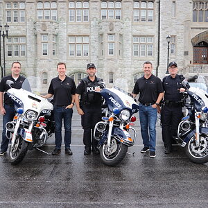 Kingston Police with the President, Vice President and  Marketing manager of GM.JPG