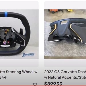2022 C8 Corvette Steering Wheel W 2022 C8 Corvette Dash Panel Black.jpg