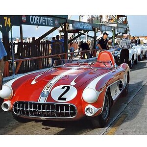 Sebring 1957. Paul O´Shea  Peter Lovely , Corvette SR-2..jpg