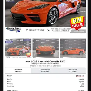 Media '152 New and Used cars, trucks, and SUVs in Stock serving Peace River, Grande Prairie & Edmont...webp' in category 'Corvette C8'
